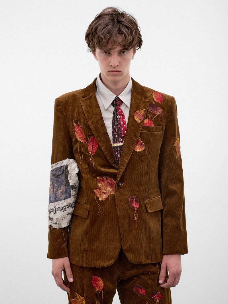Camel Corduroy Appliqué Balzer (26AW24JK89-CAMEL)