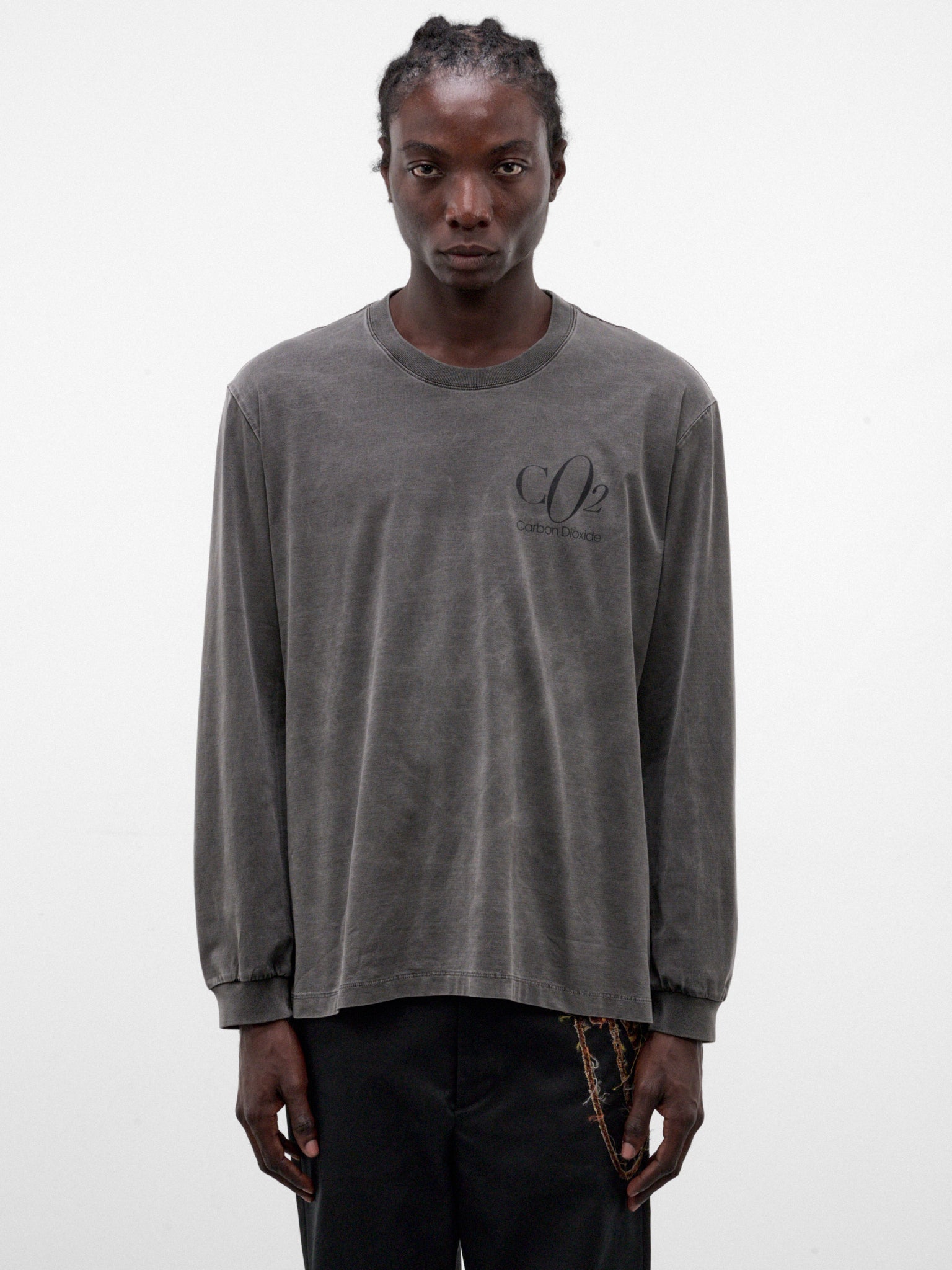 Charcoal Carbon Dioxide Long Sleeve (26AW41CS458-CHARCOAL)