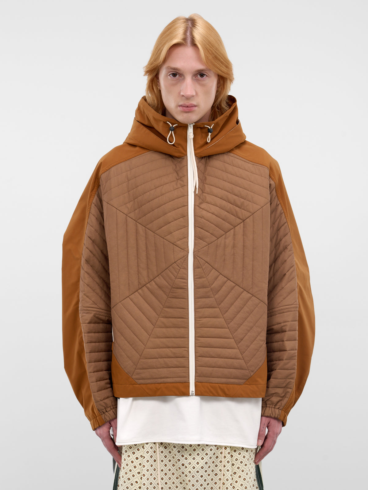 Curry Quilted Radiant Hybrid Windbreaker (26E96MRU11-290-CURRY)