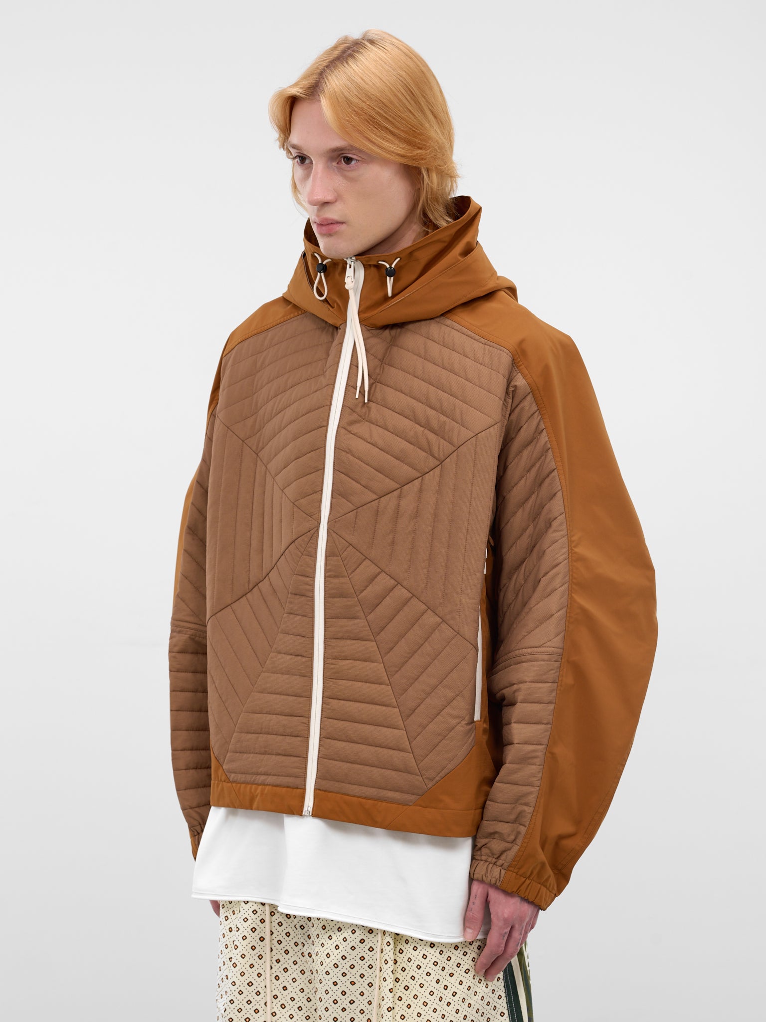 Curry Quilted Radiant Hybrid Windbreaker (26E96MRU11-290-CURRY)