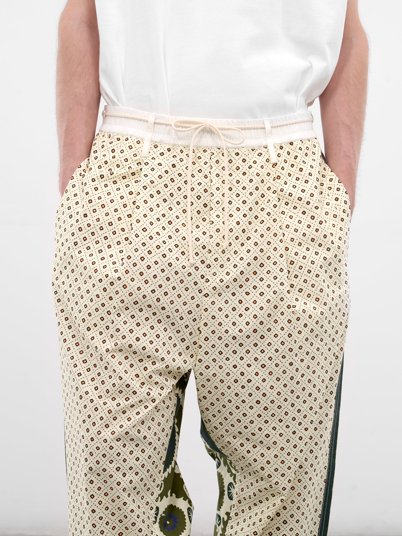 Bandana Print Drawstring Pajama Pants (26E96MRU42-ST6-BLUE-BANDANE)