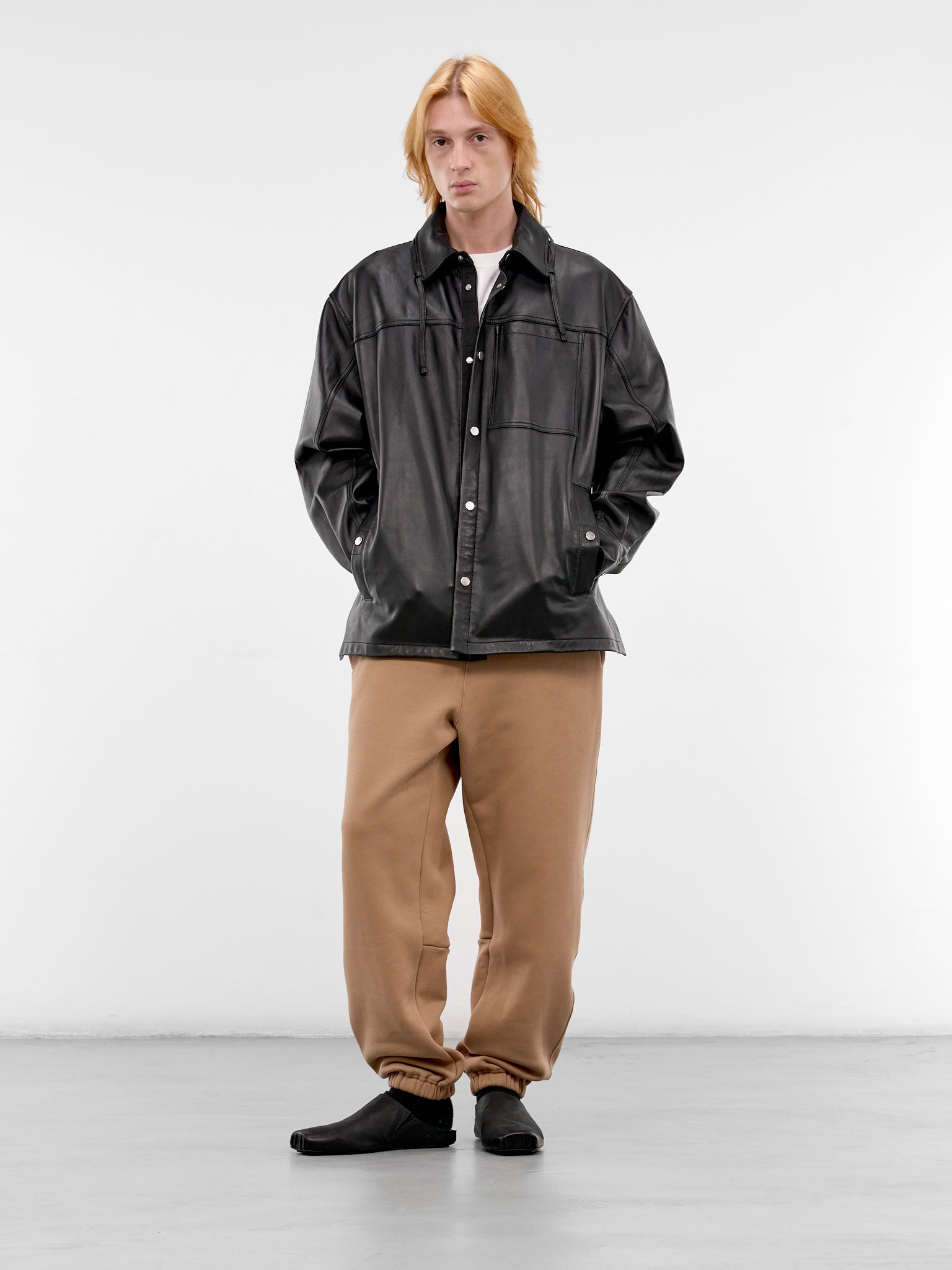 Khaki Drawstring Stripe Band Joggers (26E96MUJ11-780-KHAKI)