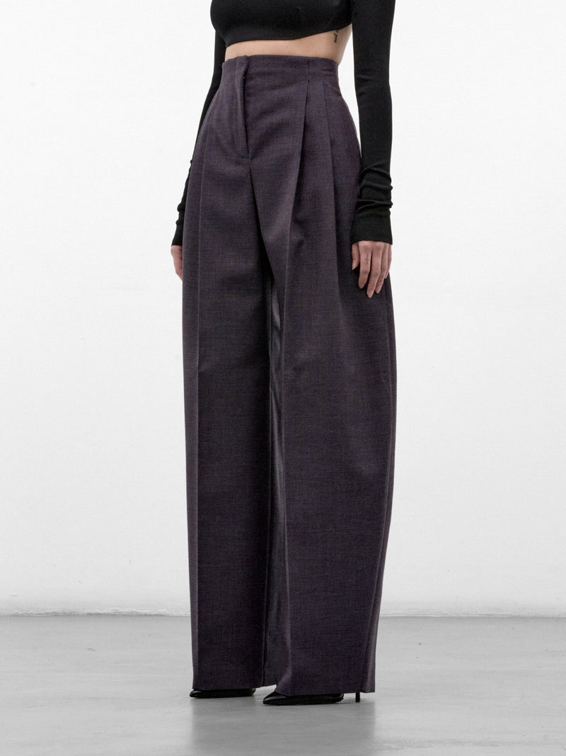 Ink Wide Pleated Trousers (26F1PA05291042-PA0529-INK-MELA)