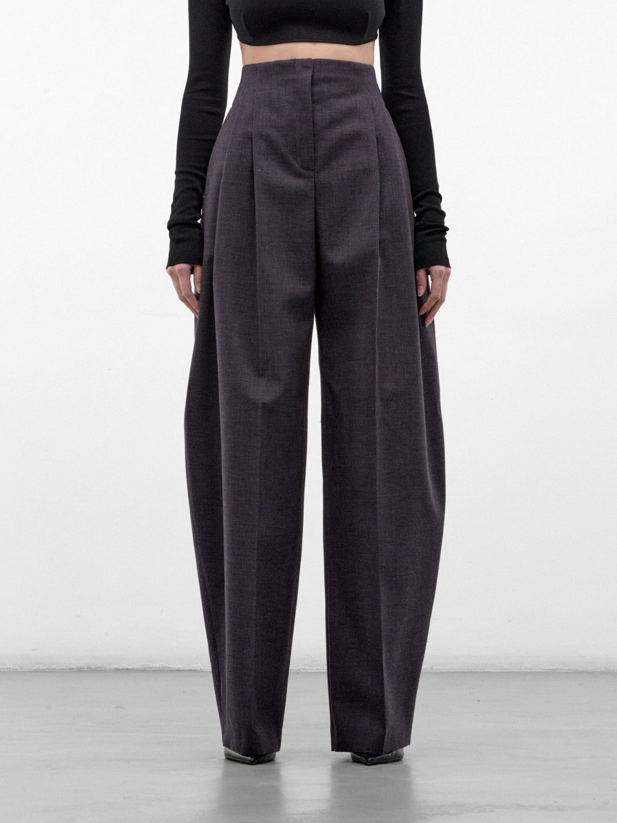Ink Wide Pleated Trousers (26F1PA05291042-PA0529-INK-MELA)