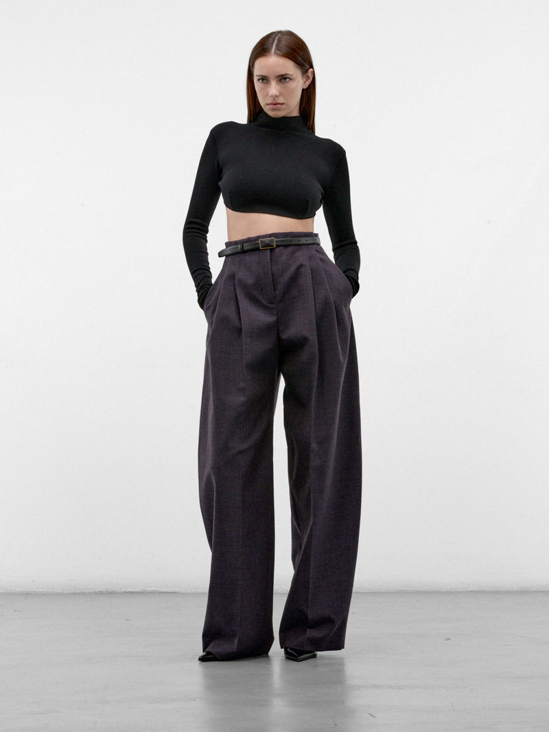 Ink Wide Pleated Trousers (26F1PA05291042-PA0529-INK-MELA)