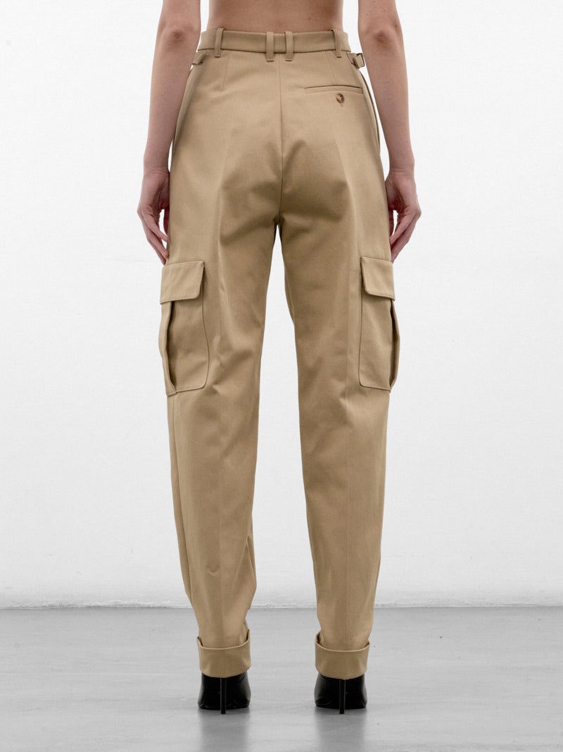 Beige Tailored Cargo Trousers (26F1PA0550272-PA0550-BEIGE)