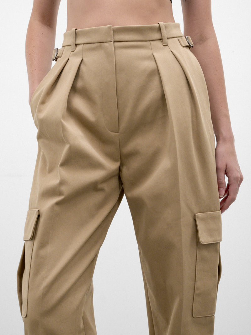 Beige Tailored Cargo Trousers (26F1PA0550272-PA0550-BEIGE)