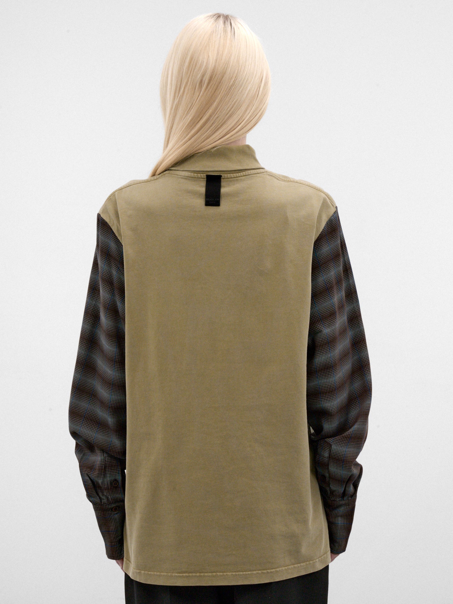Khaki Cotton Striped Long Sleeve (26F3TS01296032-KHAKI)