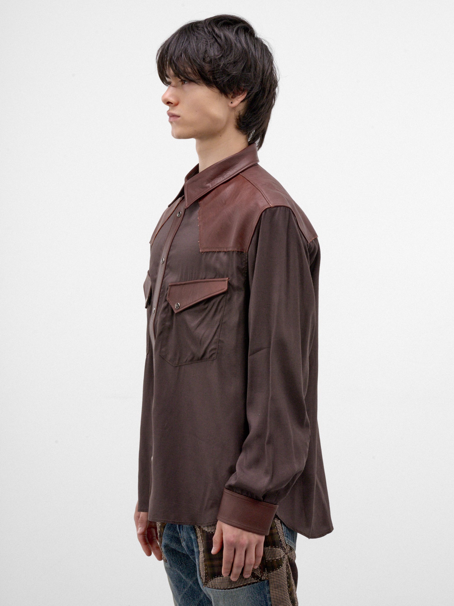 Brown Western Shirt (26FW-B05-BROWN)