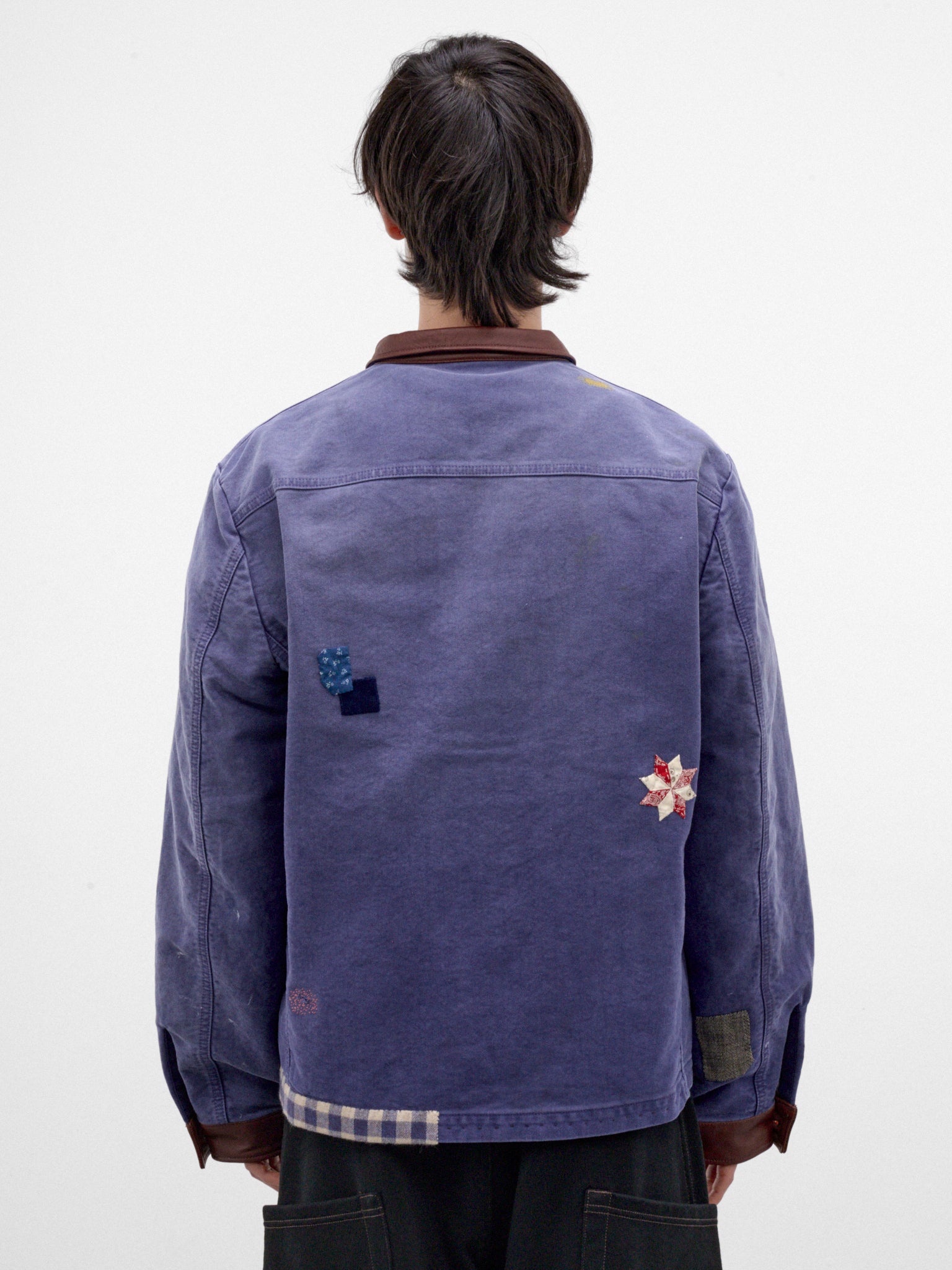 Blue Patchwork Work Jacket (26FW-JK-05-BLUE)