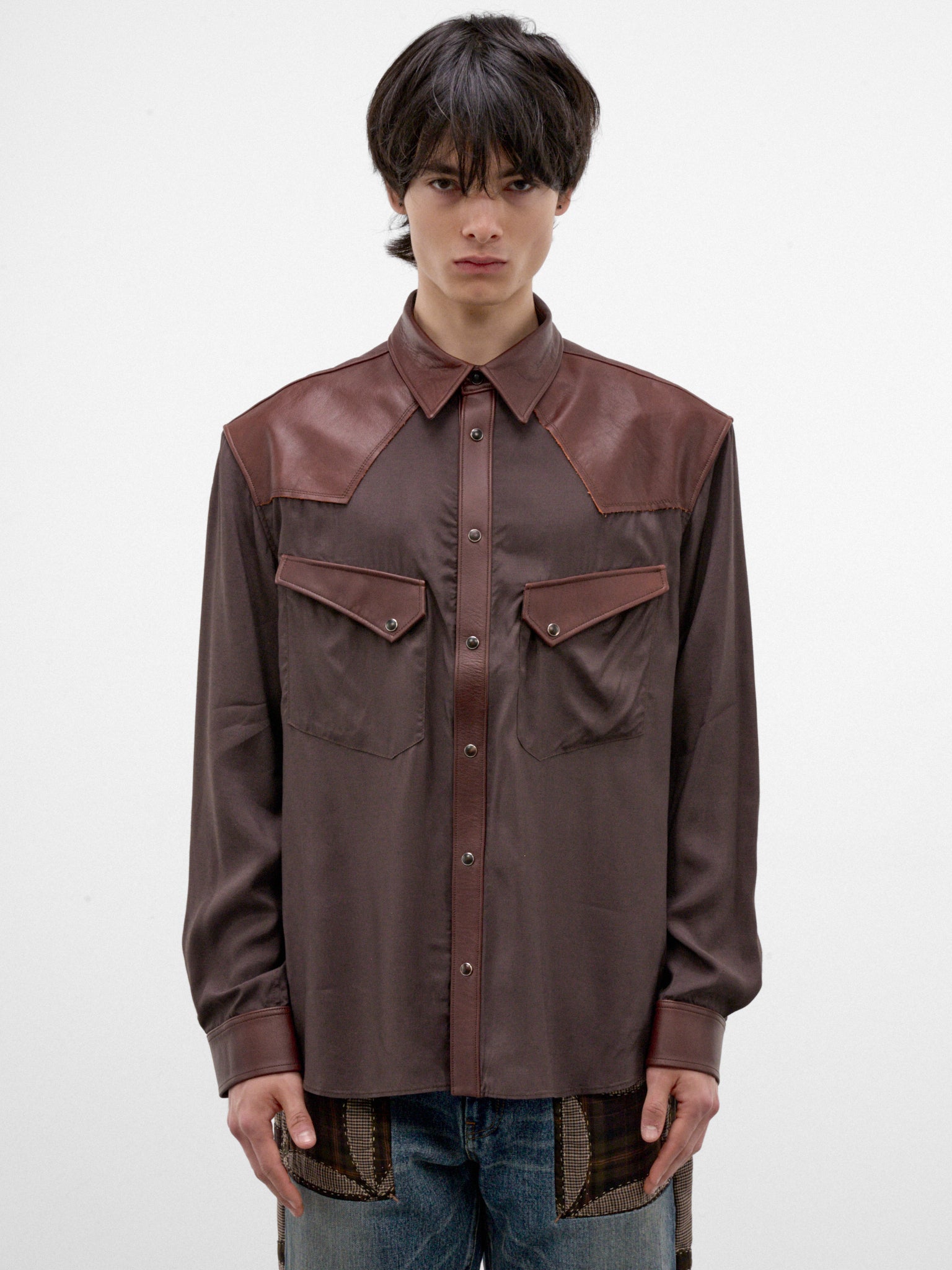 Brown Western Shirt (26FW-B05-BROWN)