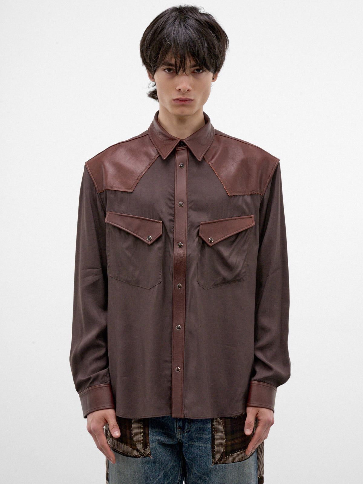 Brown Western Shirt (26FW-B05-BROWN)