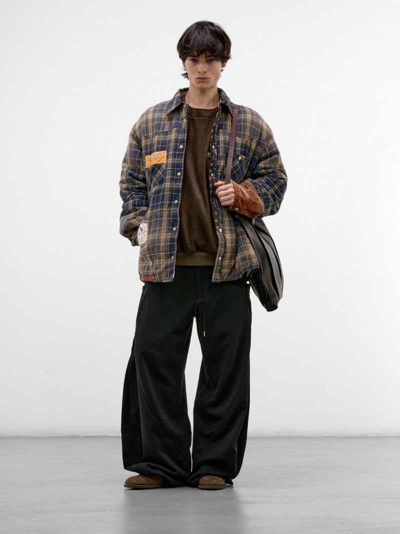 Black Cotton Sweatpant Trousers (26FW-P-13-BLACK)
