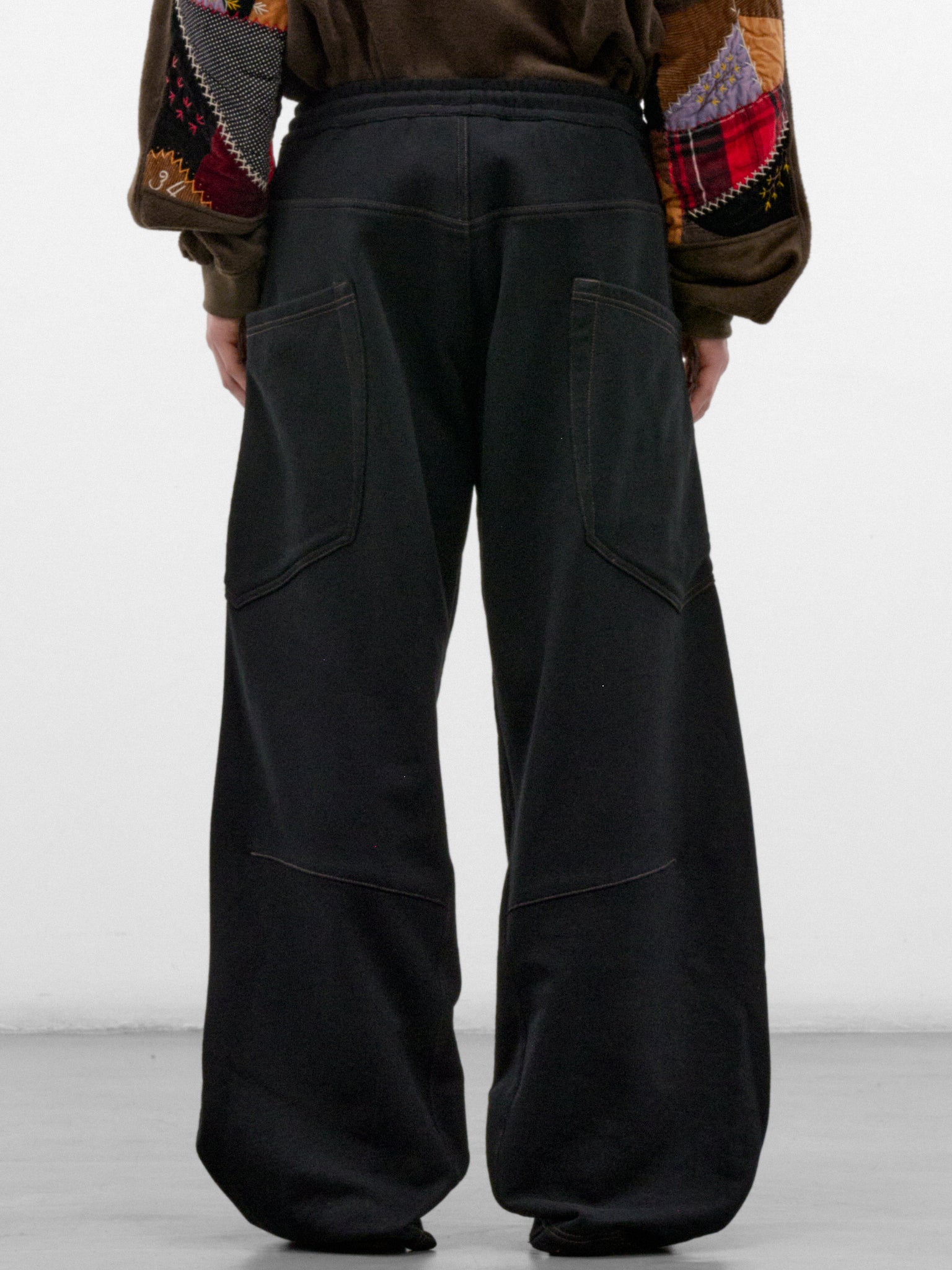 Black Cotton Sweatpant Trousers (26FW-P-13-BLACK)