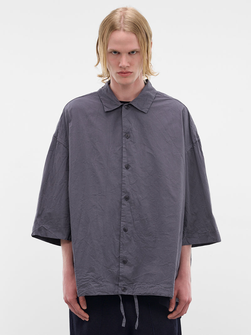 Gray Cotton Mili Volume Shirt (26HC320-GREY)