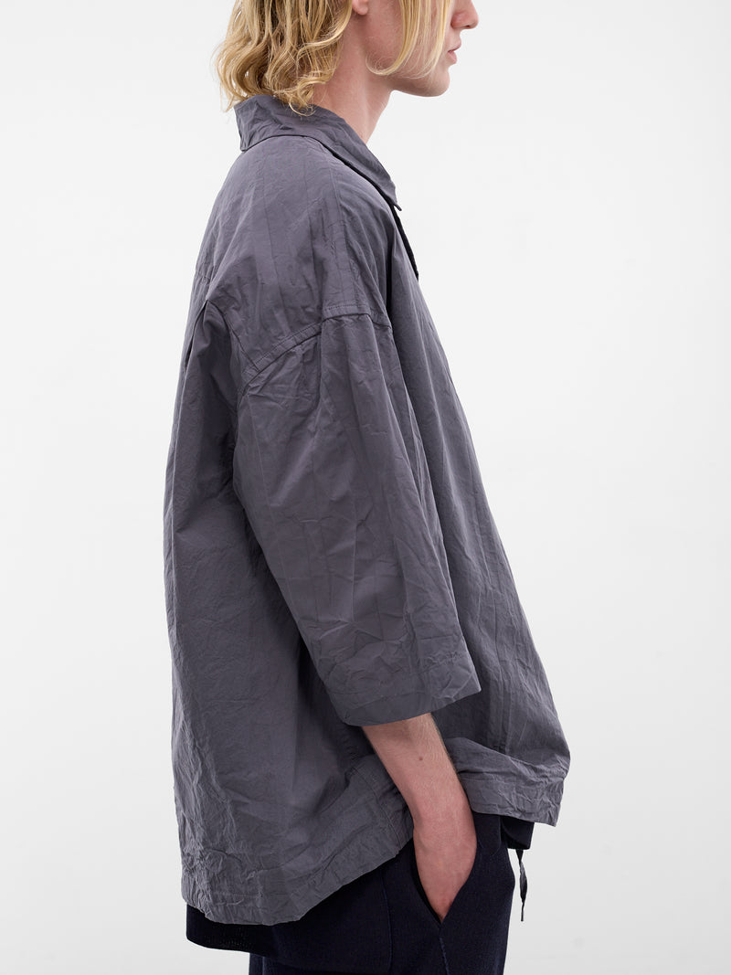 Gray Cotton Mili Volume Shirt (26HC320-GREY)