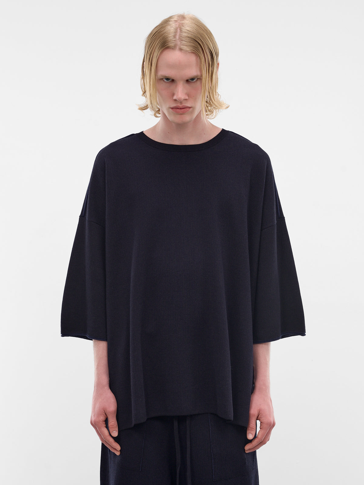 Navy Softy Cotton-Wool Tee (26HK042-NAVY)