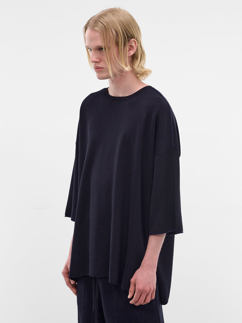 Navy Softy Cotton-Wool Tee (26HK042-NAVY)