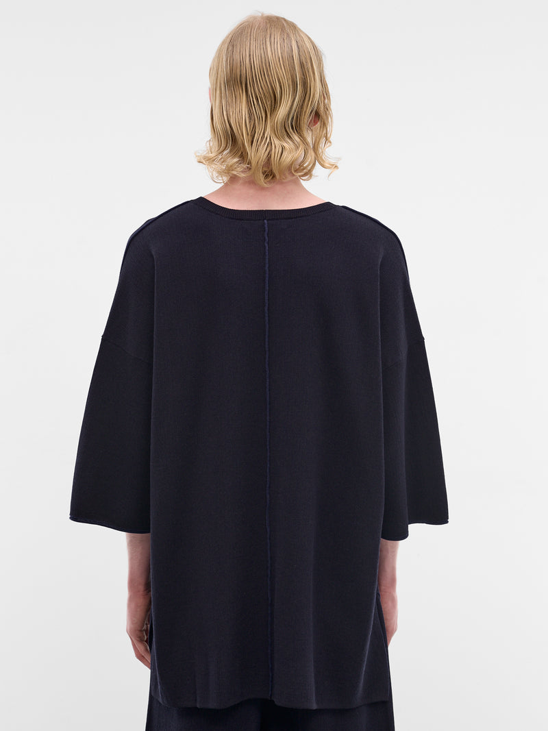 Navy Softy Cotton-Wool Tee (26HK042-NAVY)