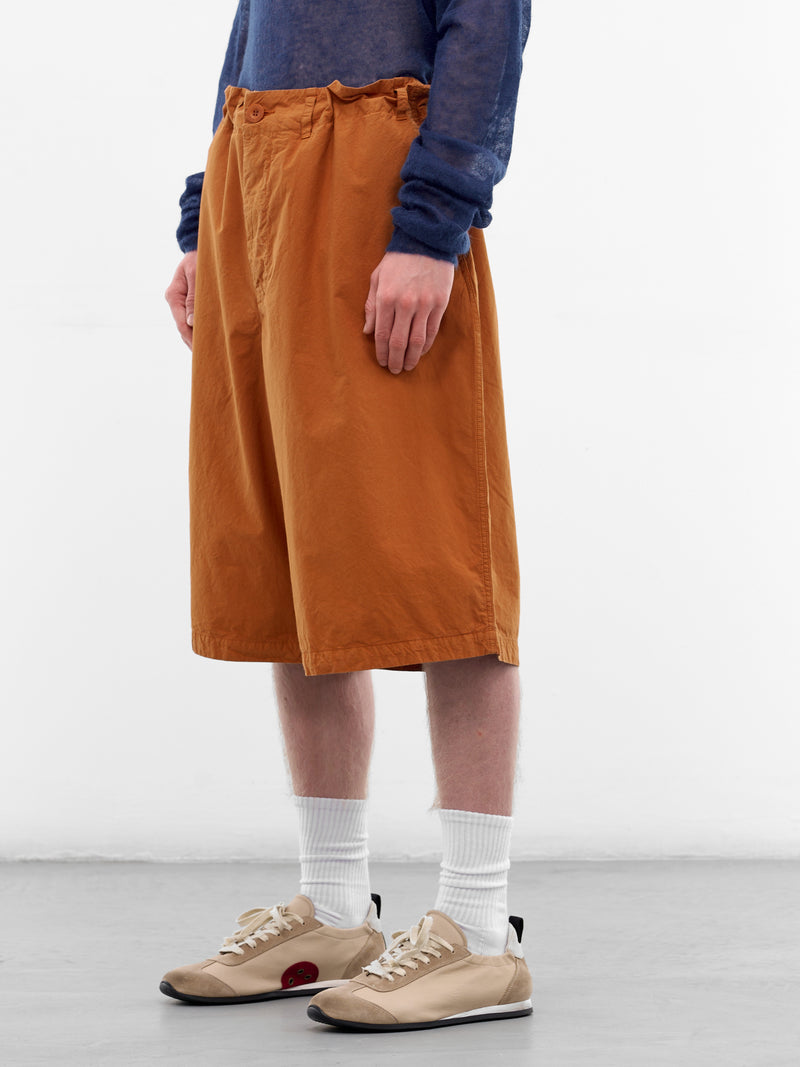 Copper Cotton Abelo Baggy Shorts (26HP302-COPPER)
