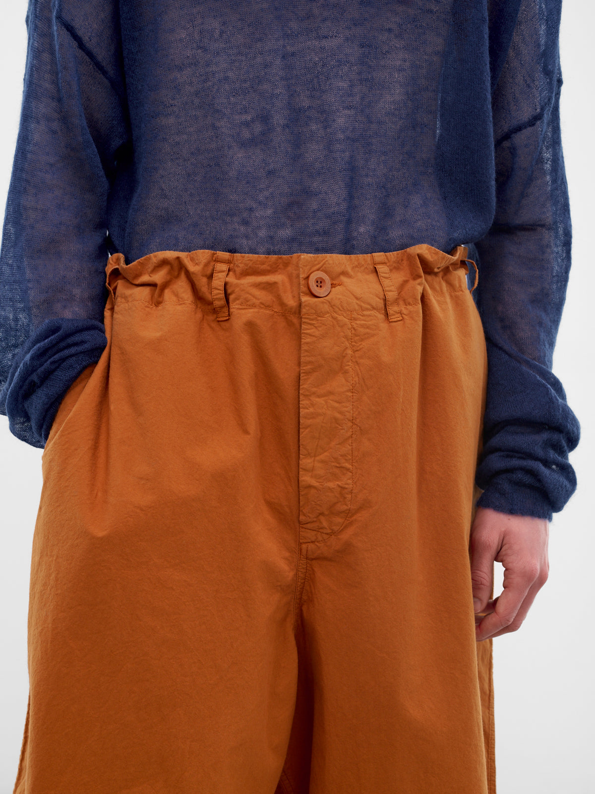 Copper Cotton Abelo Baggy Shorts (26HP302-COPPER)