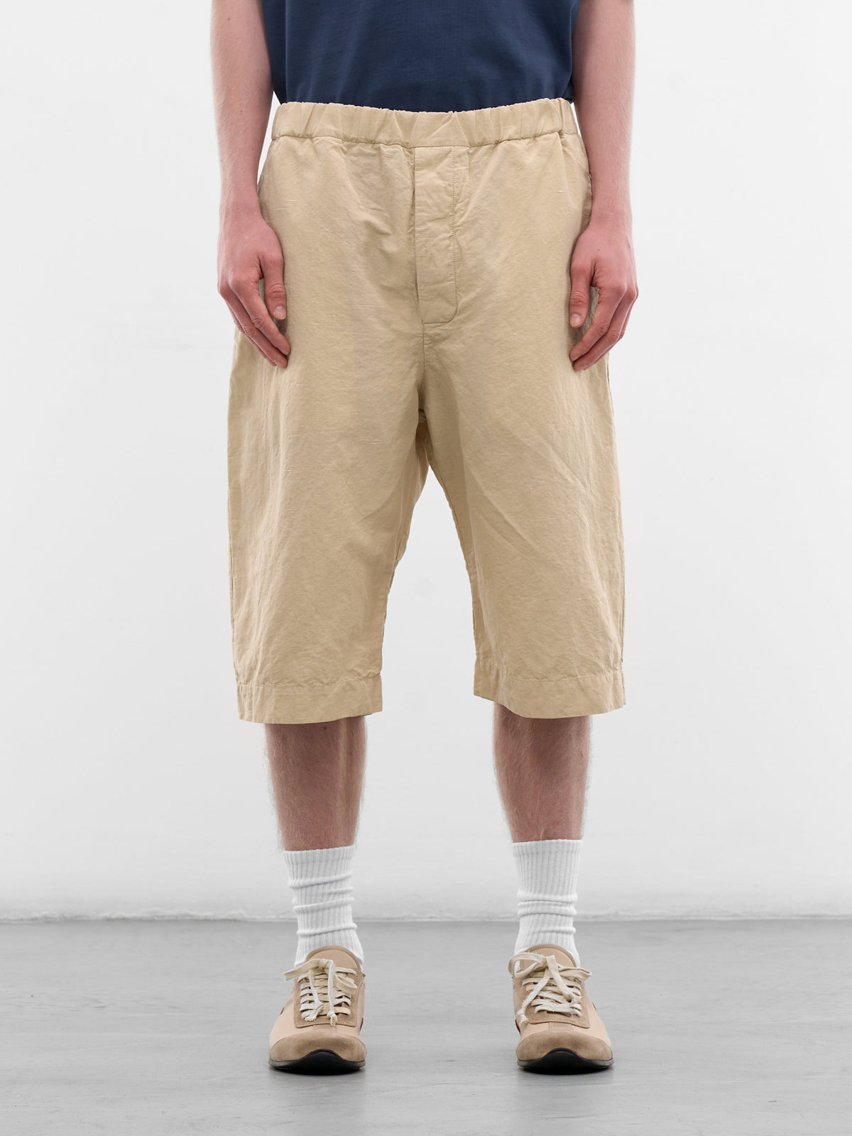 Ivory Jog Ah Cropped Pants (26HP303-IVORY)