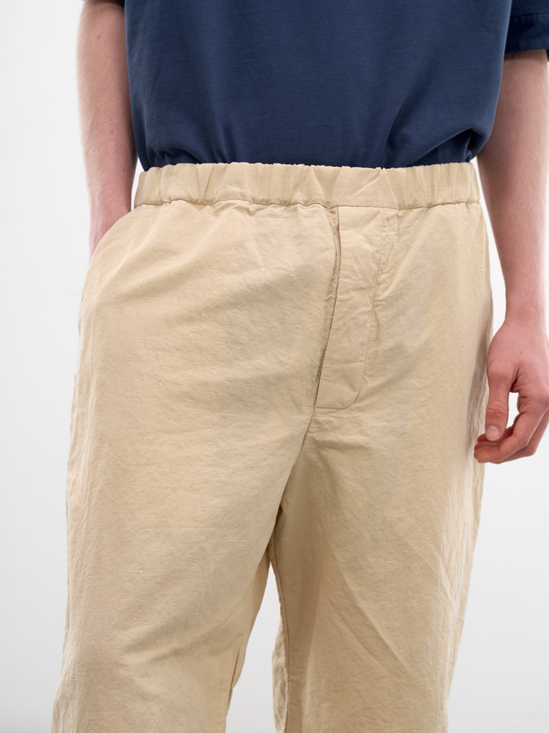 Ivory Jog Ah Cropped Pants (26HP303-IVORY)