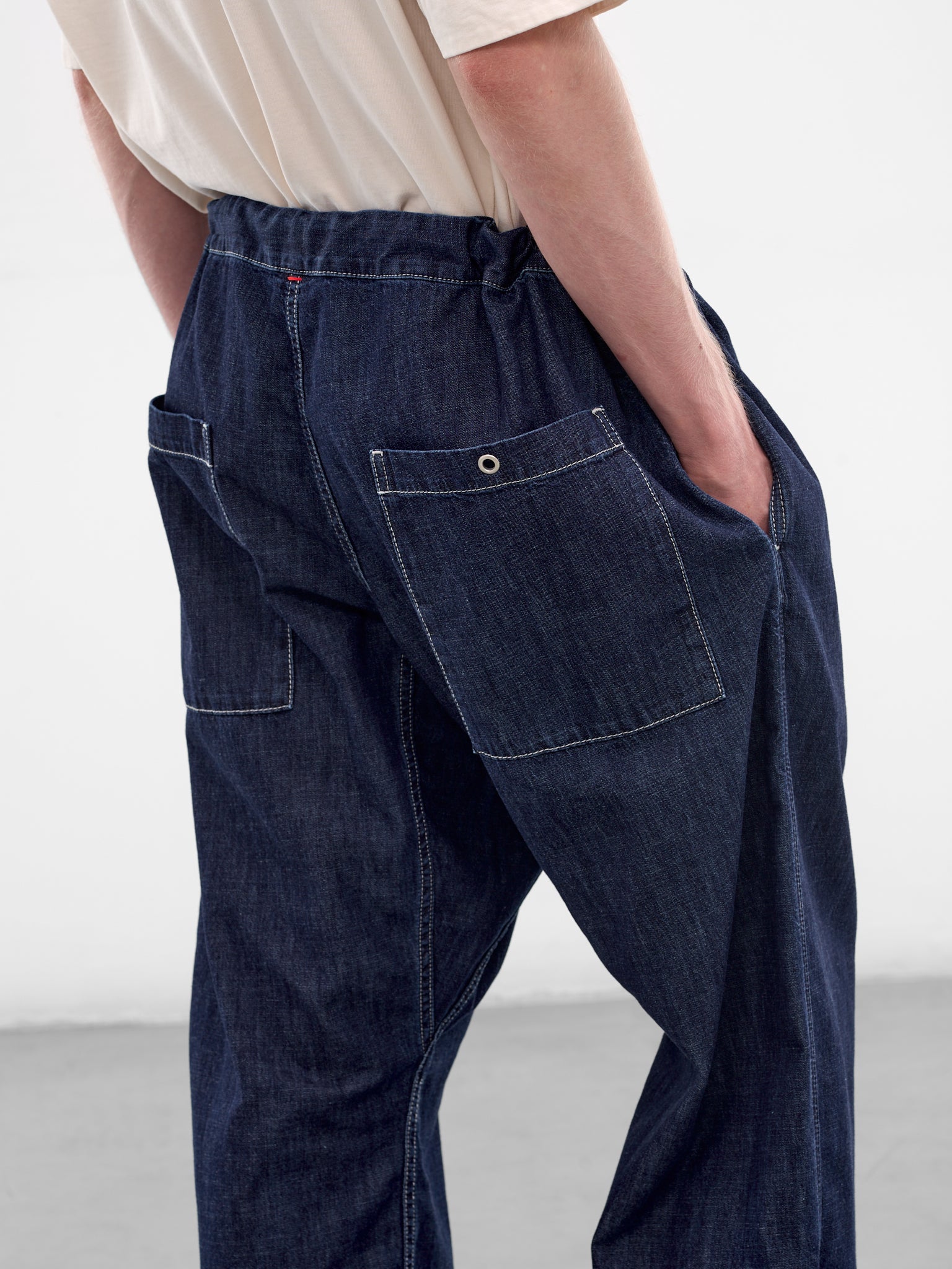 Indigo Denim Tie Me Up Pants (26HP307-INDIGO)