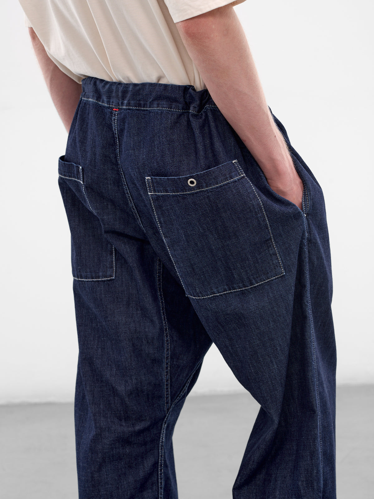 Indigo Denim Tie Me Up Pants (26HP307-INDIGO)