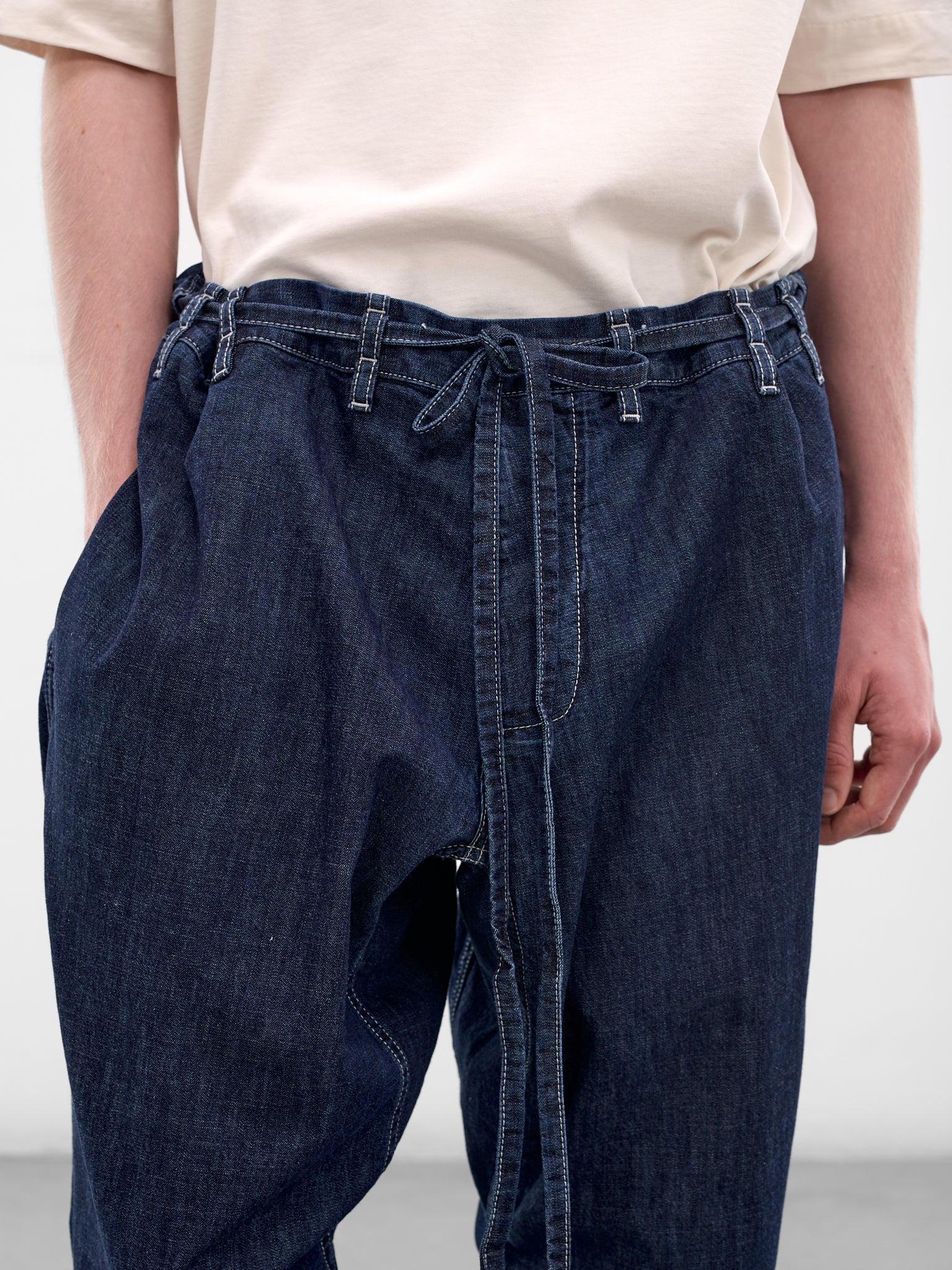 Indigo Denim Tie Me Up Pants (26HP307-INDIGO)