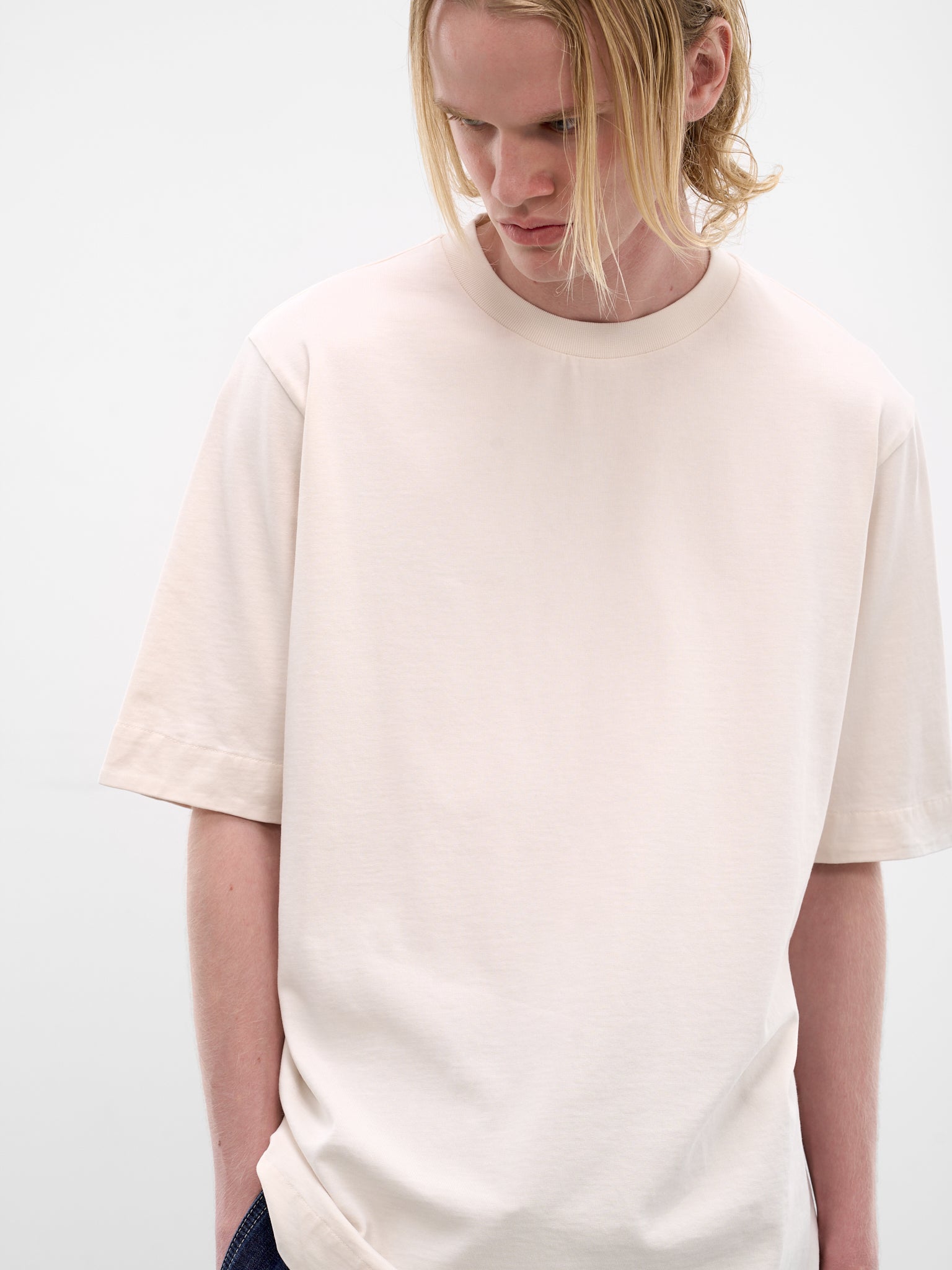 White Felix Cotton Tee (26HS031-IVORY)