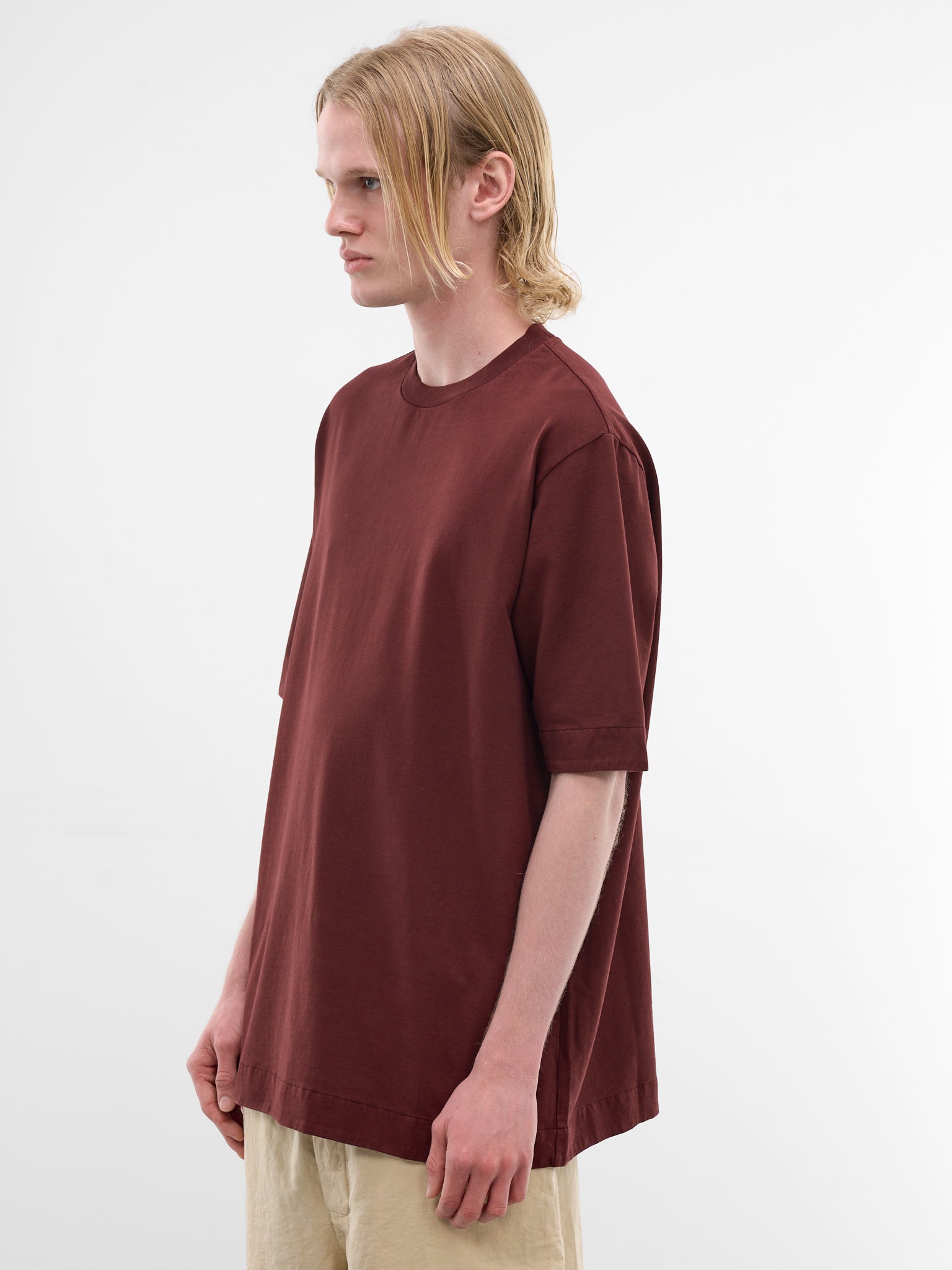 Burgundy Felix Cotton Tee (26HS031-WINE)