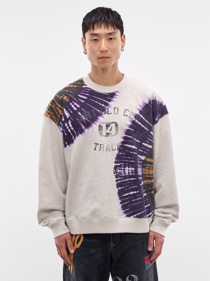 Oatmeal Tie-Dye Crewneck Sweatshirt (26SS-T-02-OATMEAL)