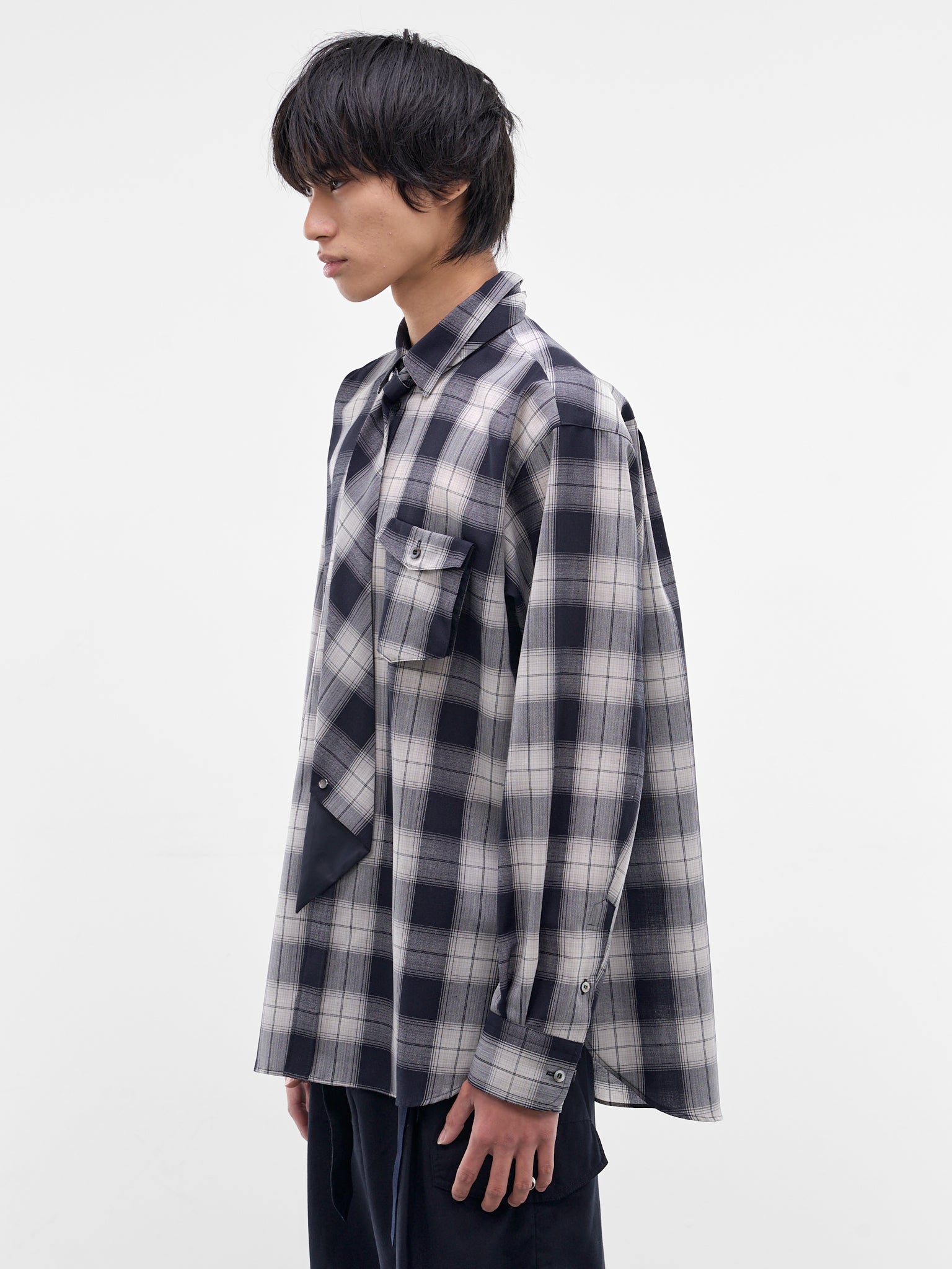 TAMME Necktie Shirt | H.Lorenzo - side