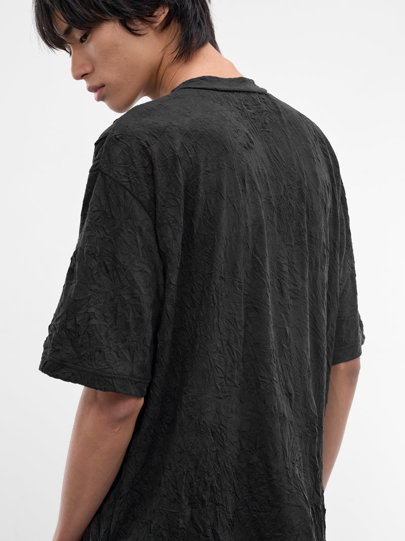TAMME Black Wrinkled Tee | H.Lorenzo - detail 1