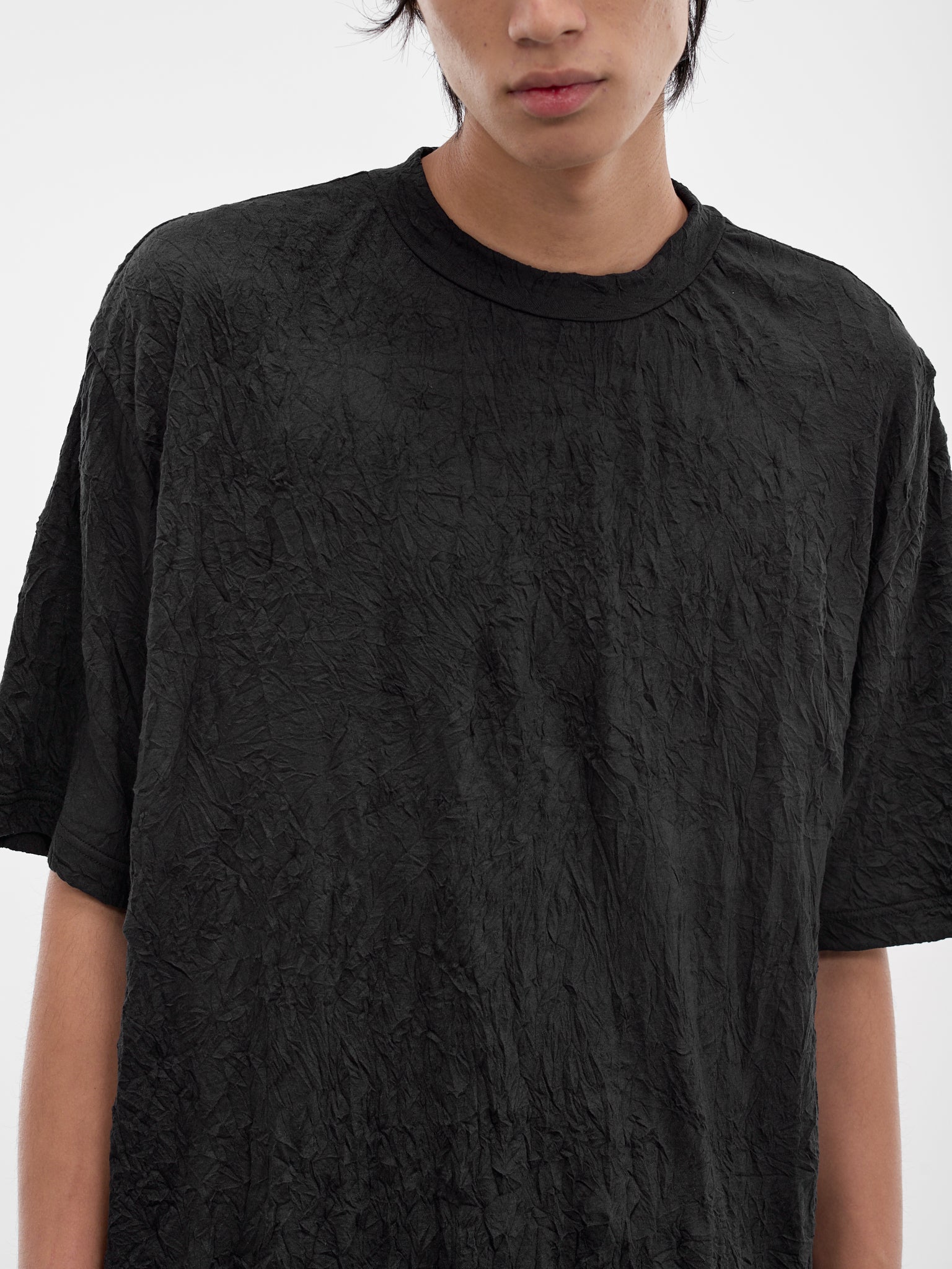TAMME Black Wrinkled Tee | H.Lorenzo - detail 2