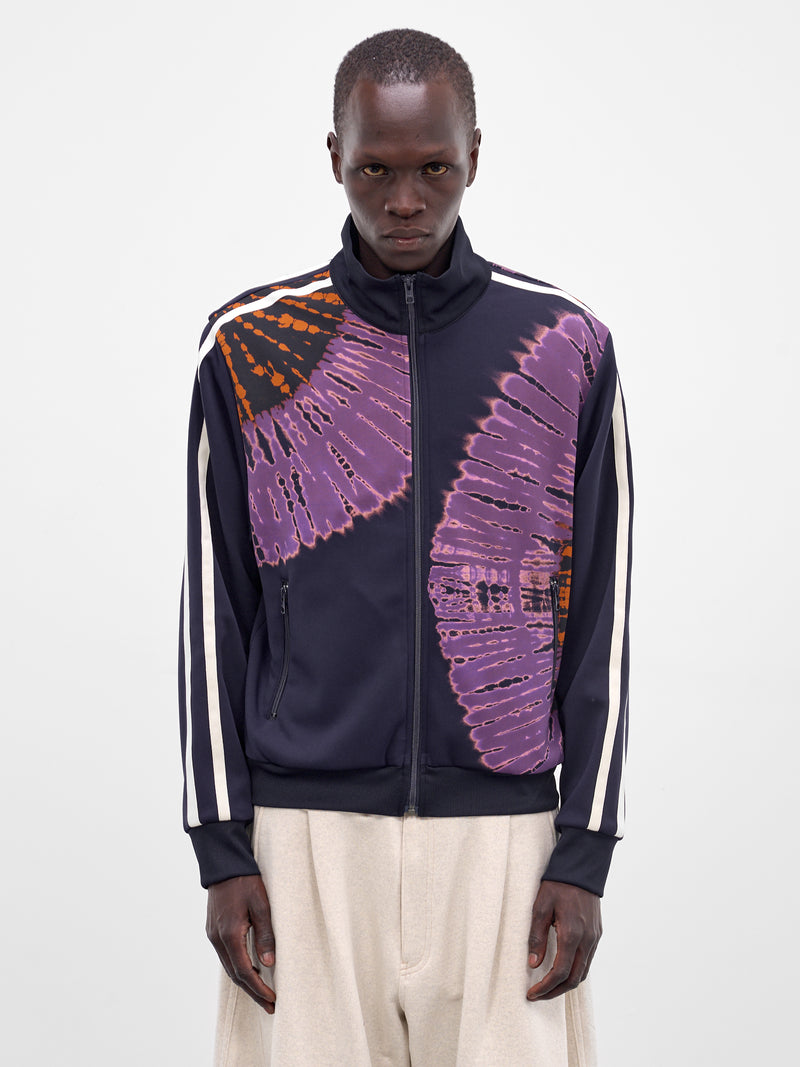 Navy Tie-Dye Print Track Jacket (26SS-JK-04-NAVY)