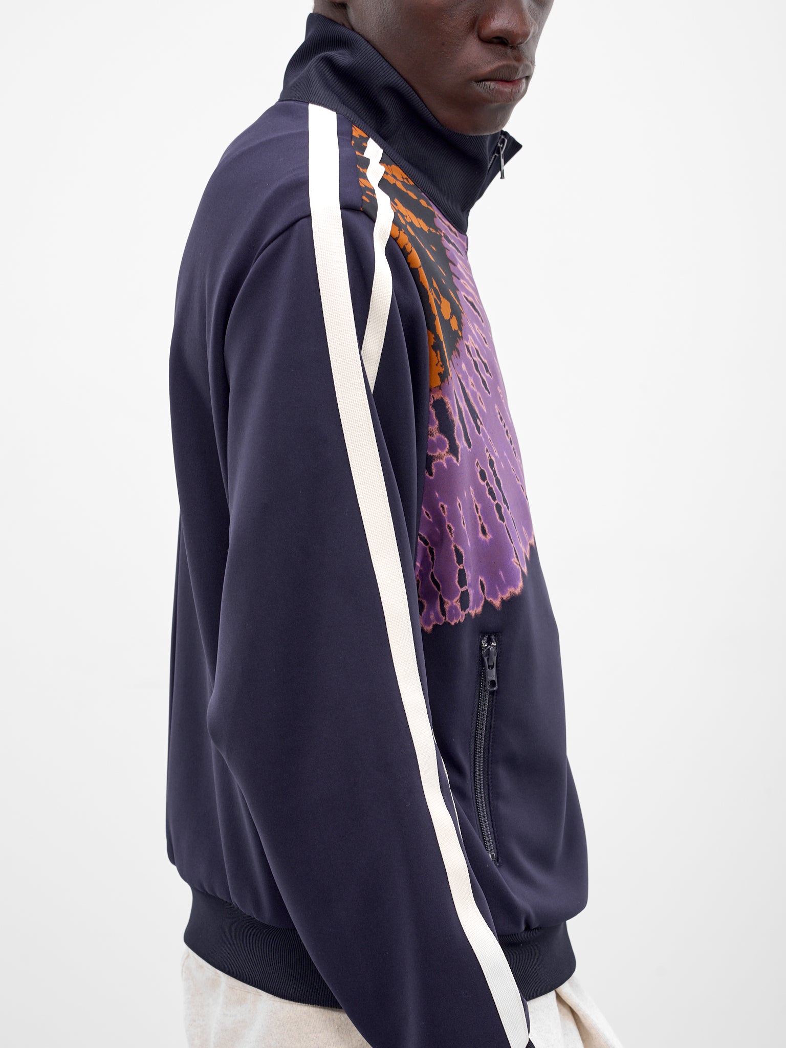 Navy Tie-Dye Print Track Jacket (26SS-JK-04-NAVY)