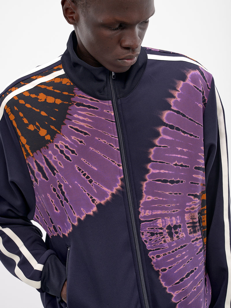 Navy Tie-Dye Print Track Jacket (26SS-JK-04-NAVY)