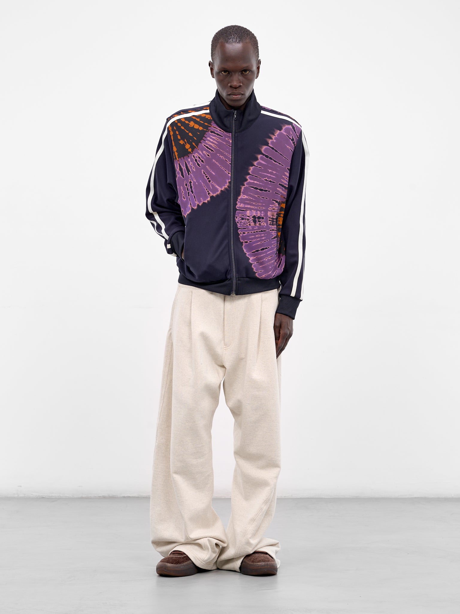 Navy Tie-Dye Print Track Jacket (26SS-JK-04-NAVY)