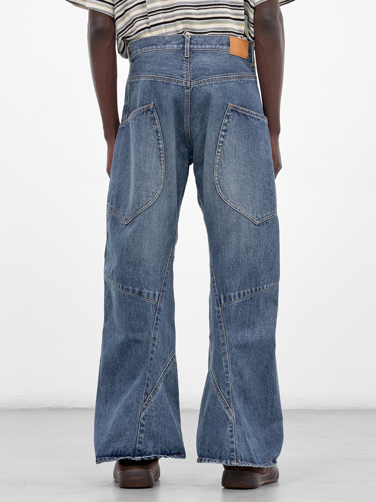 3-D Cutting Denim Jeans (26SS-P-01-INDIGO)