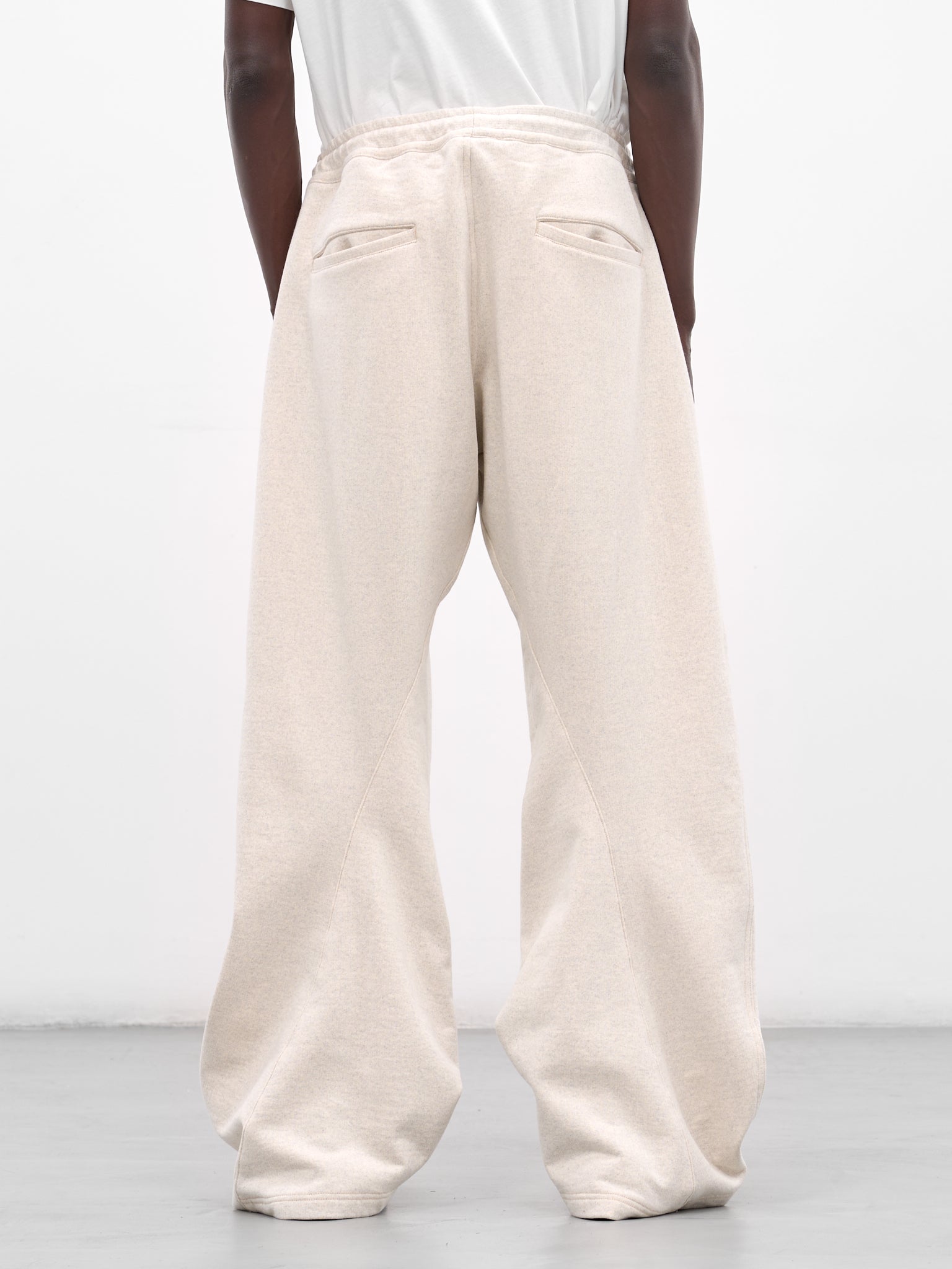 3-D Cutting Cotton Fleece Sweatpants (26SS-P-02-OATMEAL)
