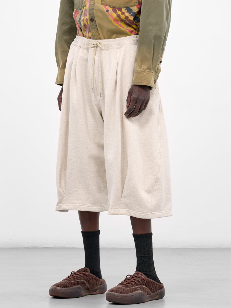 Oatmeal Cotton Baggy Balloon Shorts (26SS-P-06-OATMEAL)