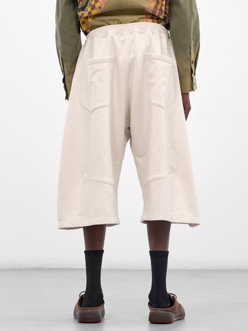 Oatmeal Cotton Baggy Balloon Shorts (26SS-P-06-OATMEAL)