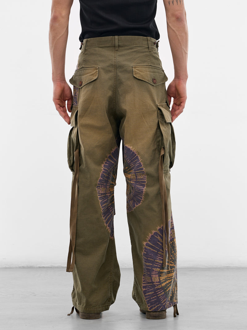 Khaki Tie-Dye Cargo Pants (26SS-P-08-KHAKI)
