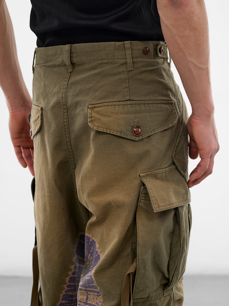 Khaki Tie-Dye Cargo Pants (26SS-P-08-KHAKI)