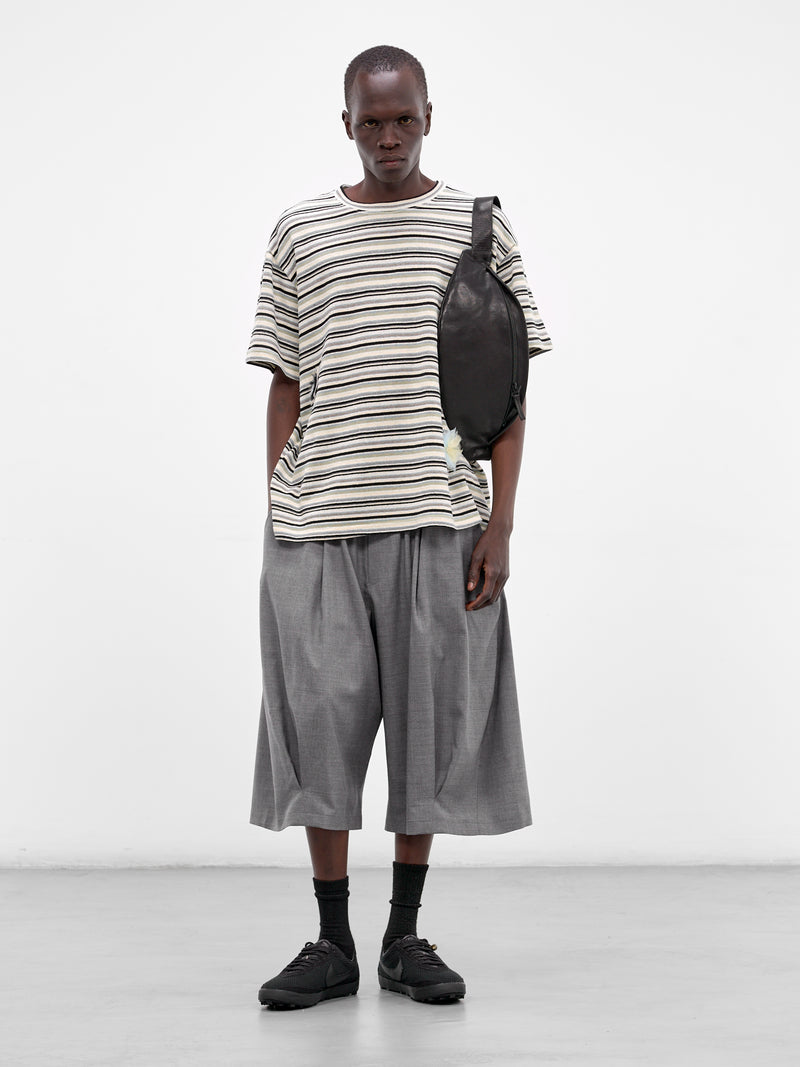 Gray Wool Baggy Balloon Shorts (26SS-P-14-GREY)