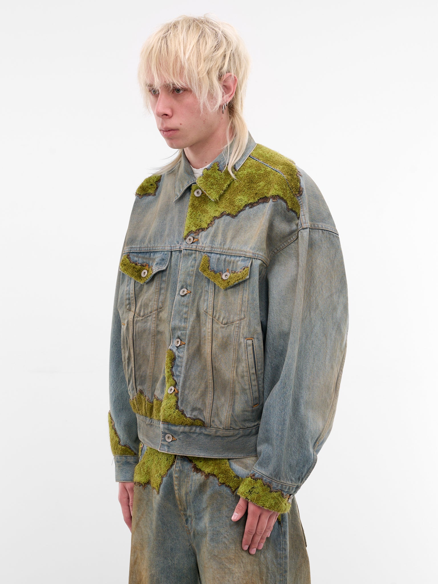 Moss Embroidery Denim Jacket (26SS20BL250-INDIGO)