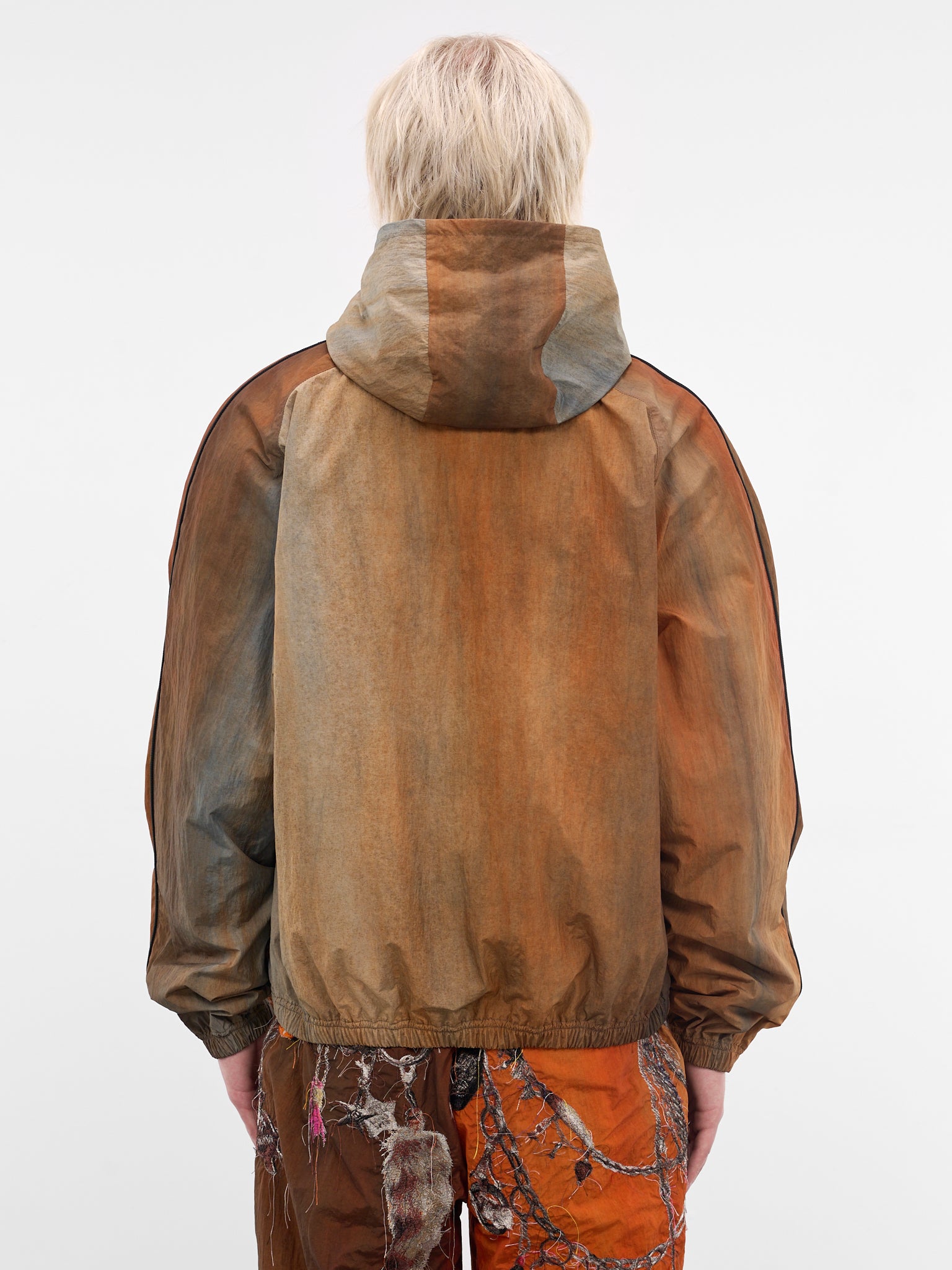 Trompe L'oeil Embroidered Track Jacket (26SS22BL252-BROWN)