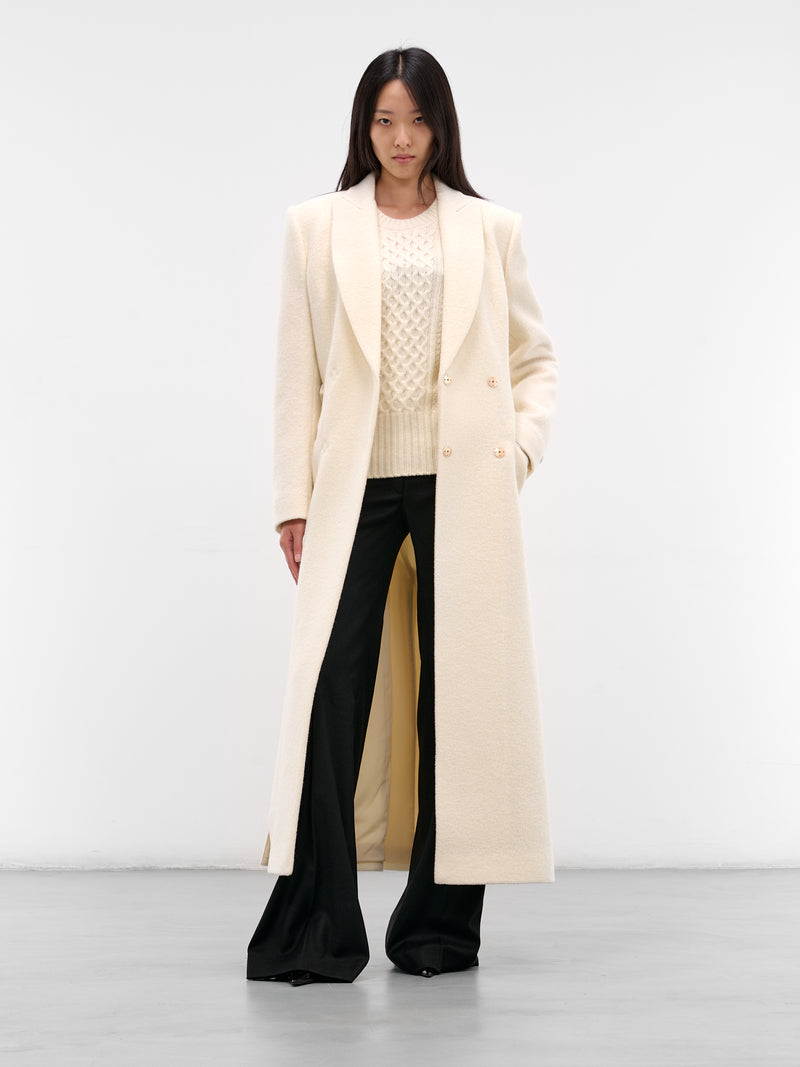 Ivory Tailored Wool Coat (FW2547-IVORY)